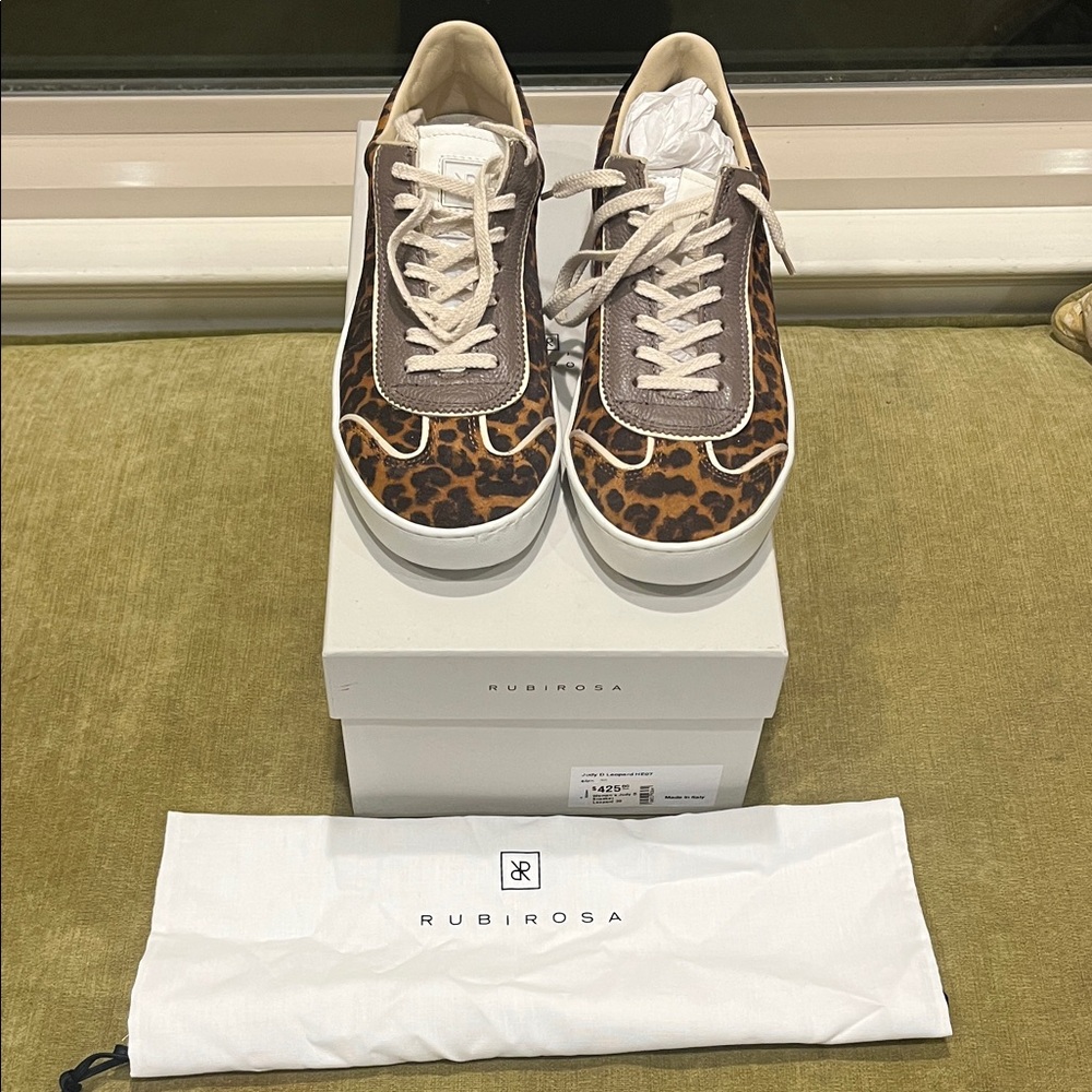 Women's Judy Leopard Print Athletic Shoes